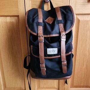 Benrus Black and Brown Backpack